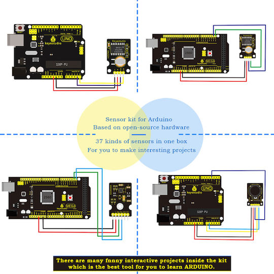 Keyestudio 37 in 1 Sensor V2.0 Kit for Arduino