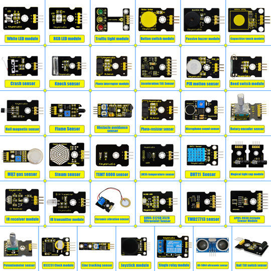 Keyestudio 37 in 1 Sensor V2.0 Bausatz für Arduino