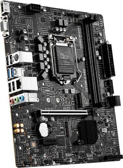 MSI H510M-A Pro Motherboard Micro ATX με Intel 1200 Socket 7D22-009R