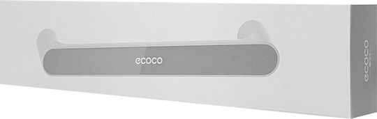 Ecoco Ράγα Μπάνιου Μονή Επιτοίχια με Βεντούζα ​47.7x3.5cm Γκρι