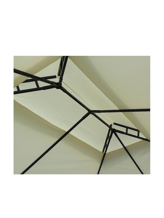 Outsunny Κιόσκι Κήπου Εκρού 4x3m