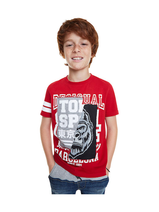 Desigual Kinder-T-Shirt Rot Enric