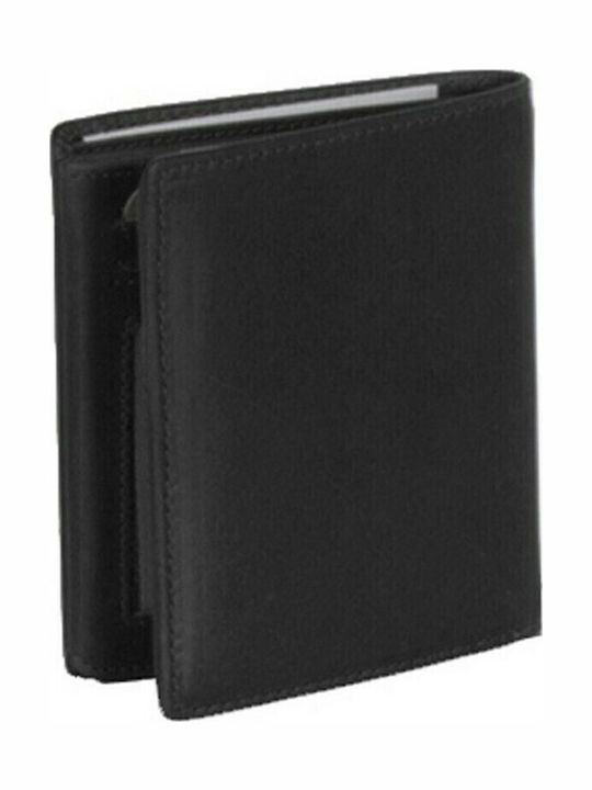 Leather Men's Wallet Classic with RFID Black