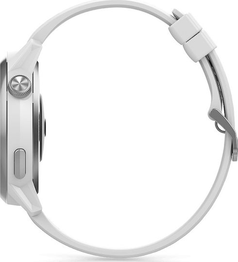 Coros Apex Titanium 46mm Αδιάβροχο Smartwatch με Παλμογράφο (Λευκό)