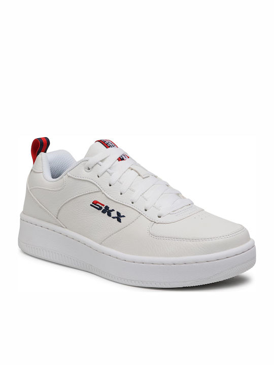 Skechers Sport Court 92 Ανδρικά Sneakers Λευκά