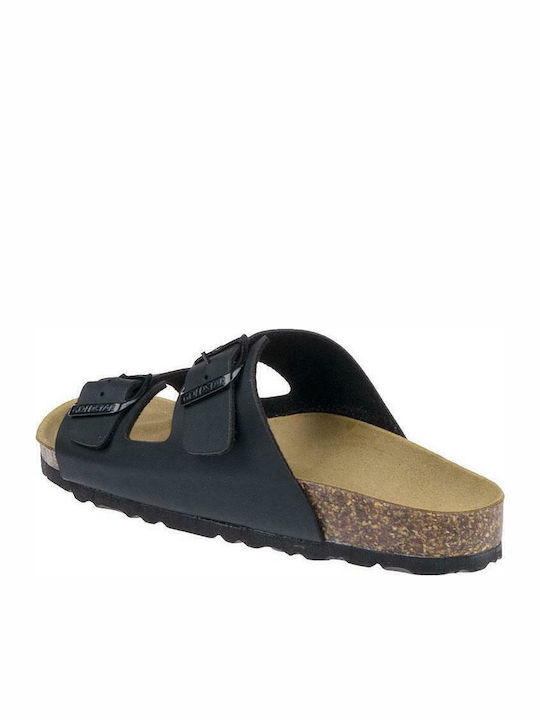 GS1800W Flache Sandalen für Damen in Schwarz Farbe