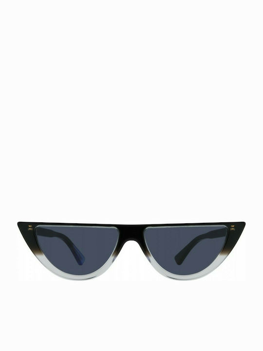 Urban Owl Lunar II Women's Sunglasses with Black Plastic Frame and Black Lens