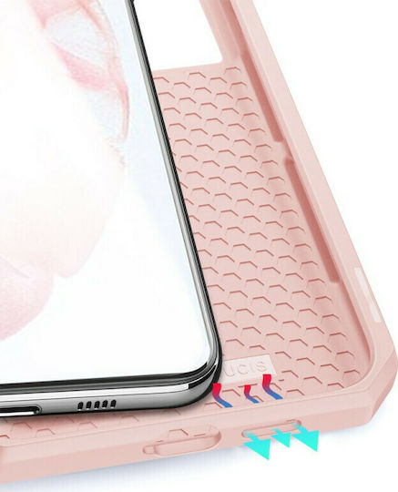 Dux Ducis Skin X Книга Изкуствена кожа Розов (Galaxy S21+ 5G)