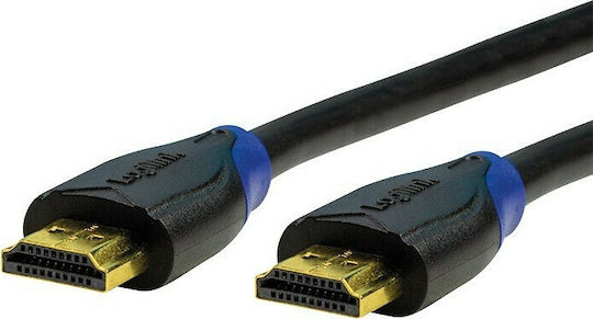LogiLink HDMI 2.0 Premium High Speed 4K 60Hz HDR Cable HDMI male - HDMI male 3m Μαύρο