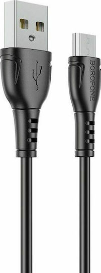 Borofone BX51 Triumph Regular USB 2.0 spre micro USB Cablu Negru 1m 1buc