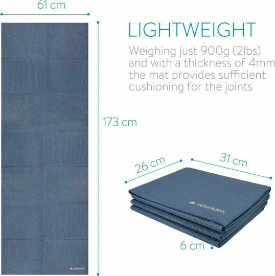 Navaris Exercise Mat Blue (173x61x0.4cm)