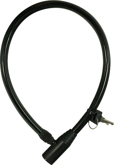 Durca Bicycle Cable Lock with Key Black