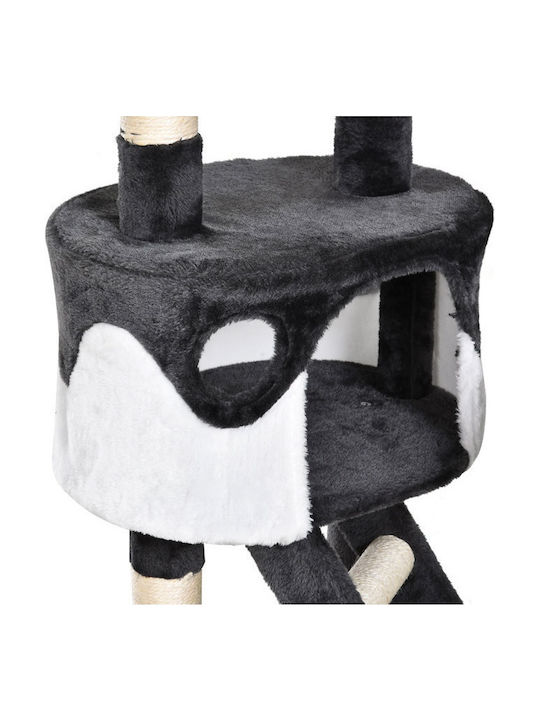 Pawhut Scratching Post Cat Trees Gray Ceiling 60x45x260cm