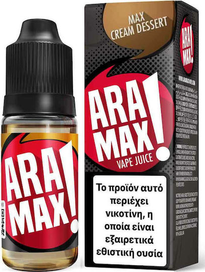 Aramax Lichid de Reumplere Gata Max Cream Dessert cu Aromă de Dulce 6mg 10ml