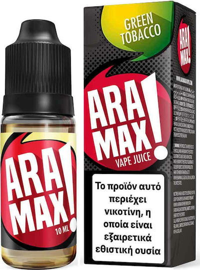 Aramax Ready-to-use E-Liquid Green Tobacco with Smoking Flavor 6mg 10ml