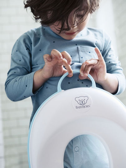 BabyBjorn Toddler Toilet Seat White Blue