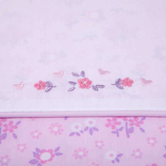 Laura Ashley Sweet Бебешка кувертюра Двустранен Памук Лилав 100x140см