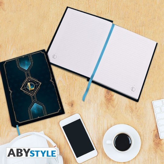 Abysse League of Legends Notizbuch 180 Blätter A5 Geregelt Blau