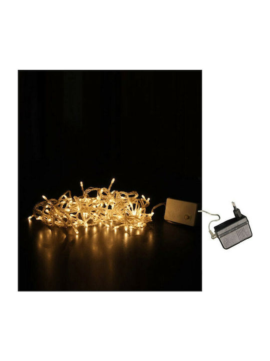 100 Lights Incandescence 6.5m. Warm White in String 1pcs