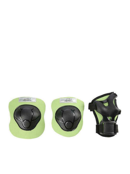 Nils MTW01 16-70-301 Children's Protective Gear Set for Rollers Green