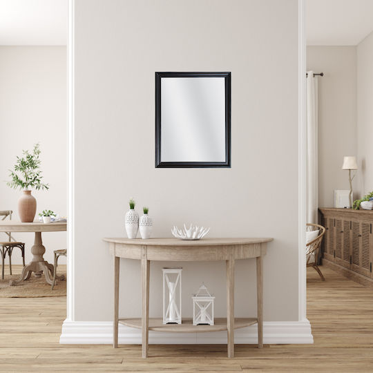 Liberta Frame Като Огледало за Стена с Черен Дърво Рамка 80x60см 1бр