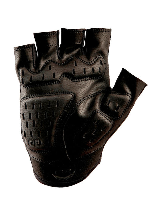 R2 E-Guard Halber Finger Unisex Fahrradhandschuhe Schwarz