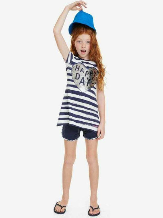 Kids' Shirt Short Sleeve Blue Cosa