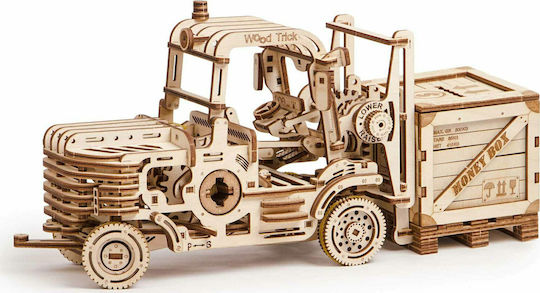 Wood Trick Wooden Construction Toy Forklift for Children 14+ years old+ Years