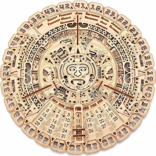 Wood Trick Wooden Construction Toy Mayan Calendar for Children 14+ years old+ Years