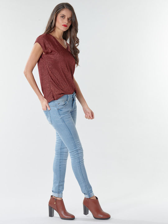 Lynn Blugi de damă Talie medie cu croială skinny