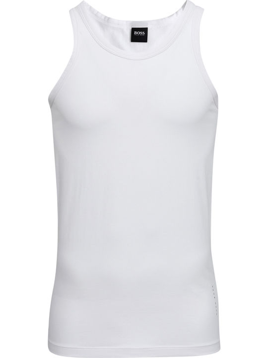 Men's Sleeveless Undershirts White 2Pack