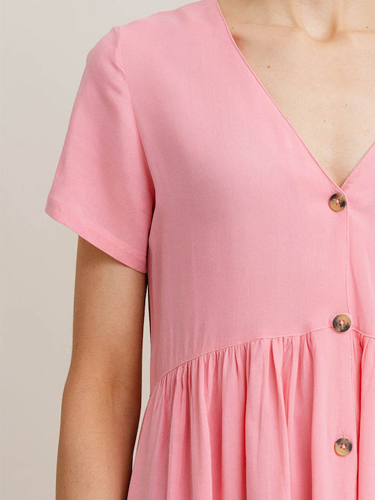 Sommer Mini Kleid Rosa