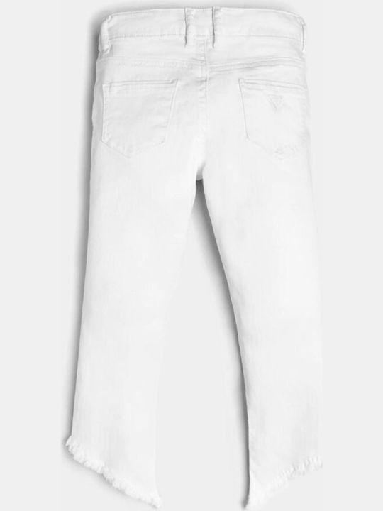 Guess Girls Denim Trouser White