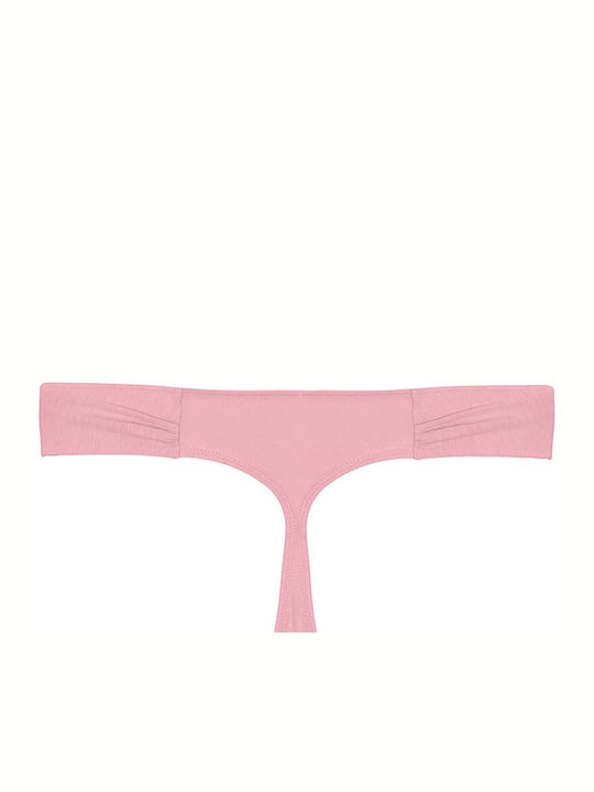 Luna Daydream 23071 Baumwolle Damen Zeichenfolge mit Spitze Rosa