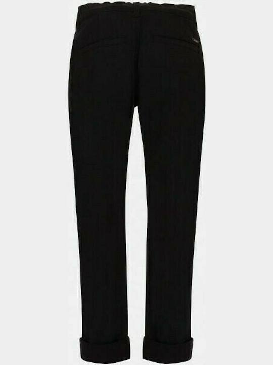 Guess Pantaloni copii din material textil Negru