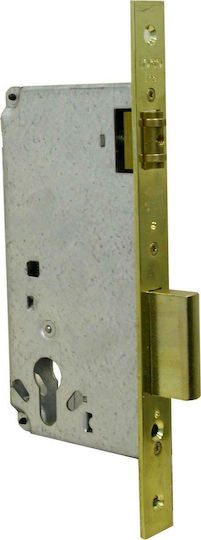 Cisa Locking Line Χωνευτή Κλειδαριά Μπίλιας με Κέντρο 40mm Χρυσή Αριστερή