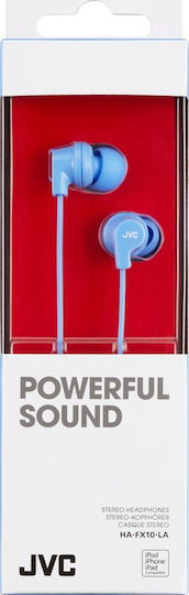 JVC Ακουστικά Ψείρες In Ear HA-FX10 Γαλάζια