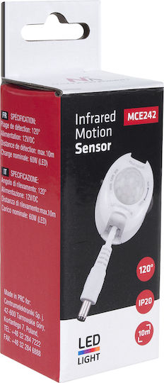 Maclean Energy Wireless Motion Sensor Infrared 120° Detection Angle Scope 10m