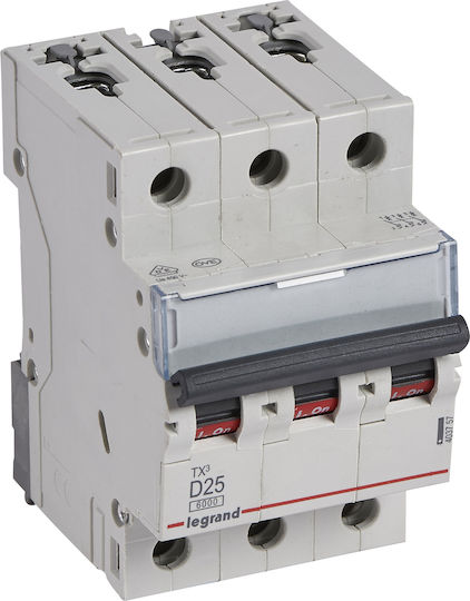 Legrand Automatic Circuit Breaker 25A Triple-pole AC 403757