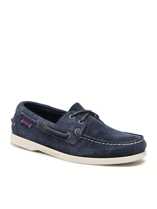 Sebago Portland Flesh Out Men's Moccasins Blue