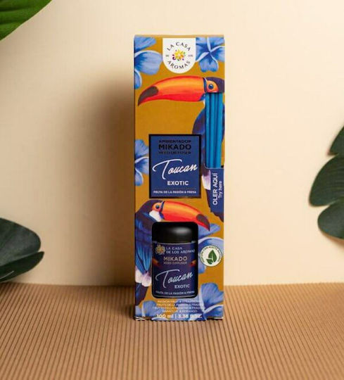 La Casa de los Aromas Diffuser Toucan Exotic με Άρωμα Φράουλα Φρούτα Του Πάθους 049713 100ml