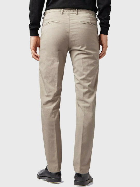 Hugo Boss Men's Trousers Chino Elastic in Slim Fit Beige