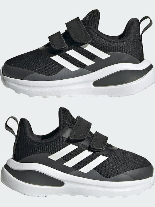 Fortarun Fortarun Kids Sports Shoes Running with Hoop & Loop Closure Core Black / Cloud White / Grey Six