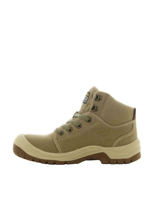Safety Jogger Desert Boots Safety Beige S1P with Certification P,SRC