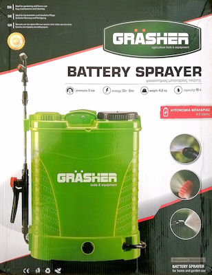 Grasher Pulverizator cu presiune Baterie cu Capacitate 16lt