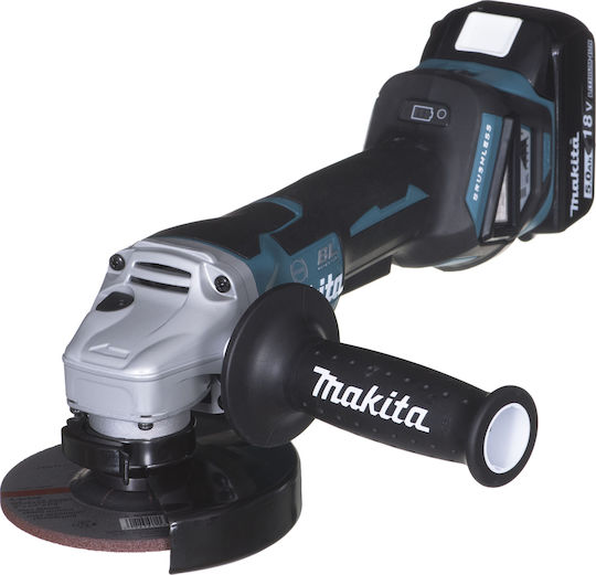 Makita DGA518RTJU Grinder 125mm Battery Brushless with Speed Control 2x5Ah