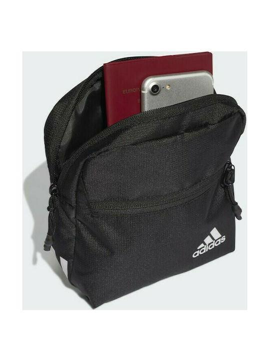 Classic Organizer Men's Shoulder Crossbody Bag Black