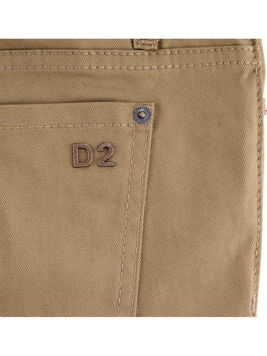 Jennifer Damen Stoff Hose Tabac Braun