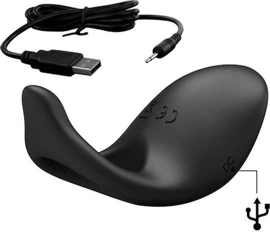 LateToBed Hunter Inel Vibrant Pentru Penis Din Silicon Negru Y-833