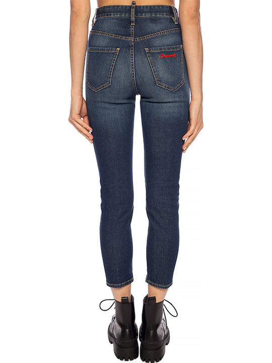 Dsquared2 Hoch tailliert Damenjeanshose S75LB0298S30595-470